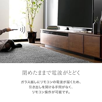 LOWYA ロウヤ テレビ台 ウォルナット 完成品 完成品】国産ローテレビ台(ウォルナット/オーク)60型対応・天然